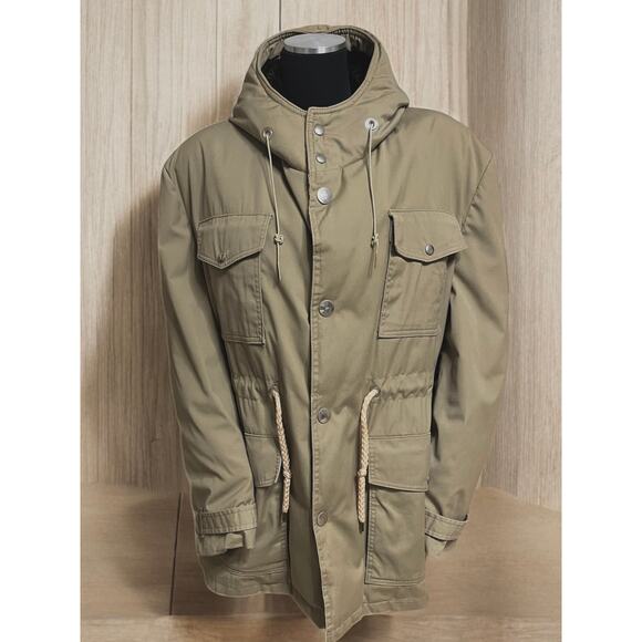 Men's Vintage Woolrich Tan Goose Down Parka Size 46 - Picture 12 of 12